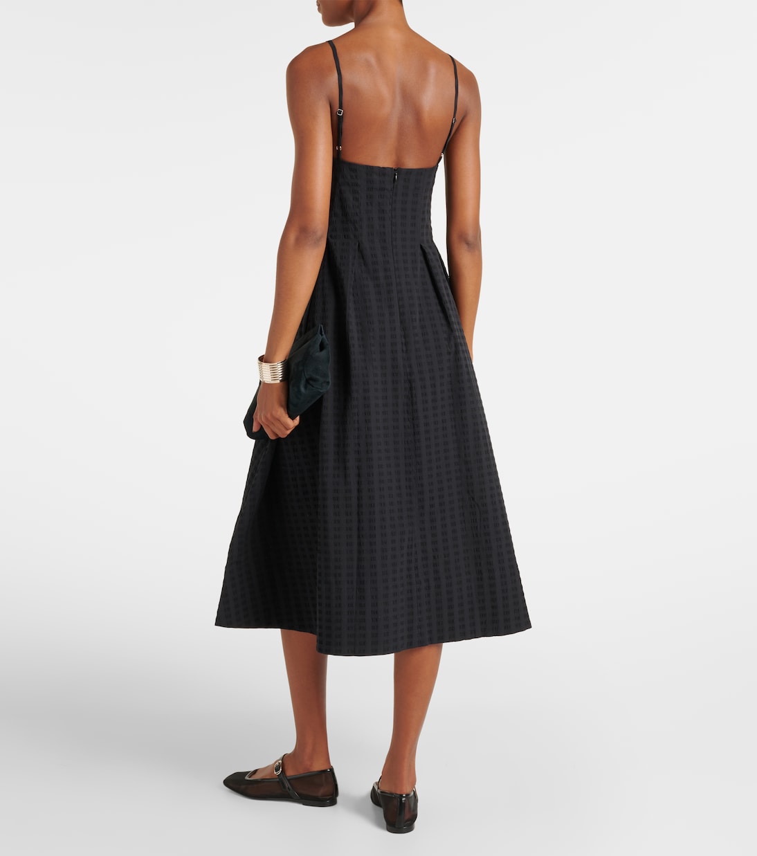 Vestido midi Kate de algodón | Asceno