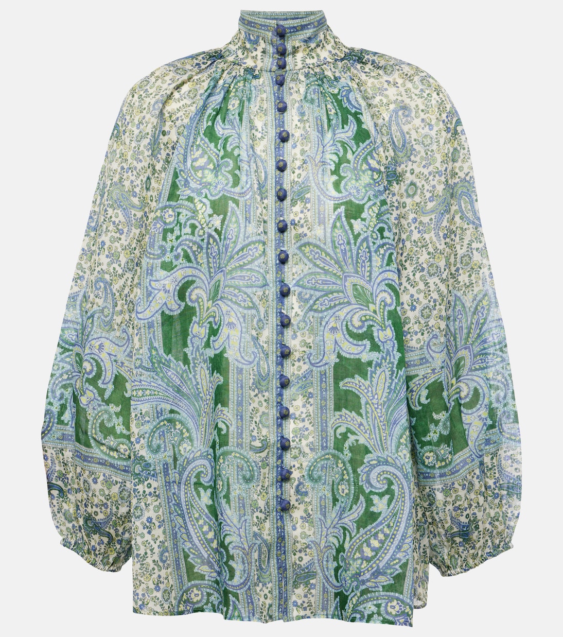 Bedruckte Bluse Ottie aus Ramie | Zimmermann