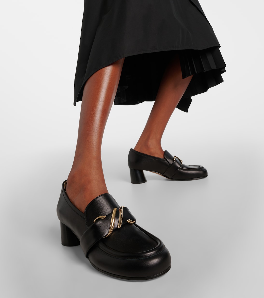 Monogram leather loafer pumps | Proenza Schouler