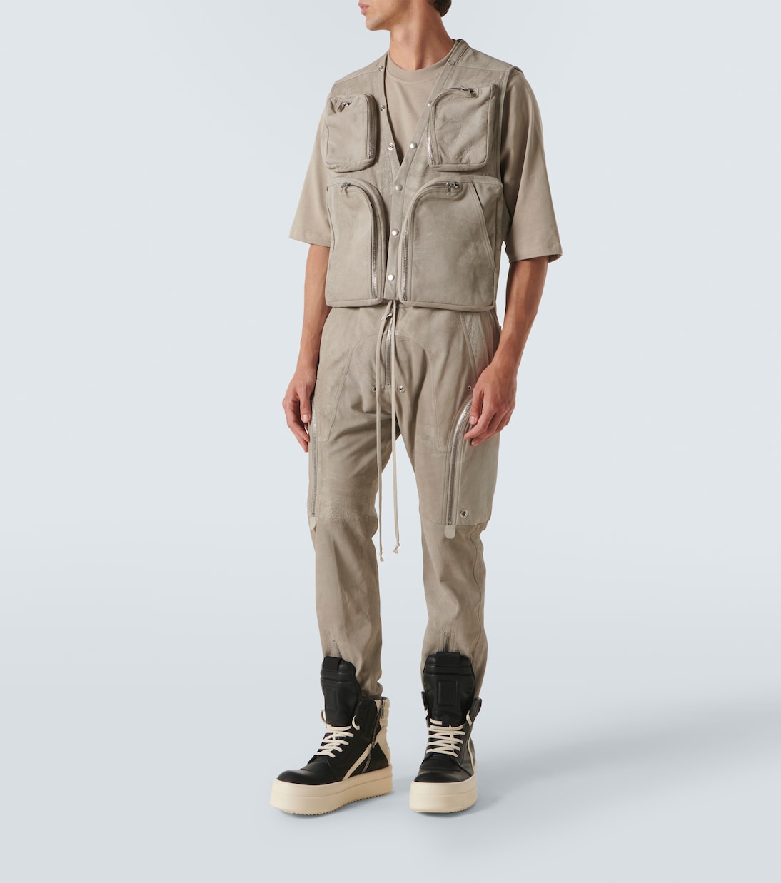 Cargo-Weste aus Leder | Rick Owens