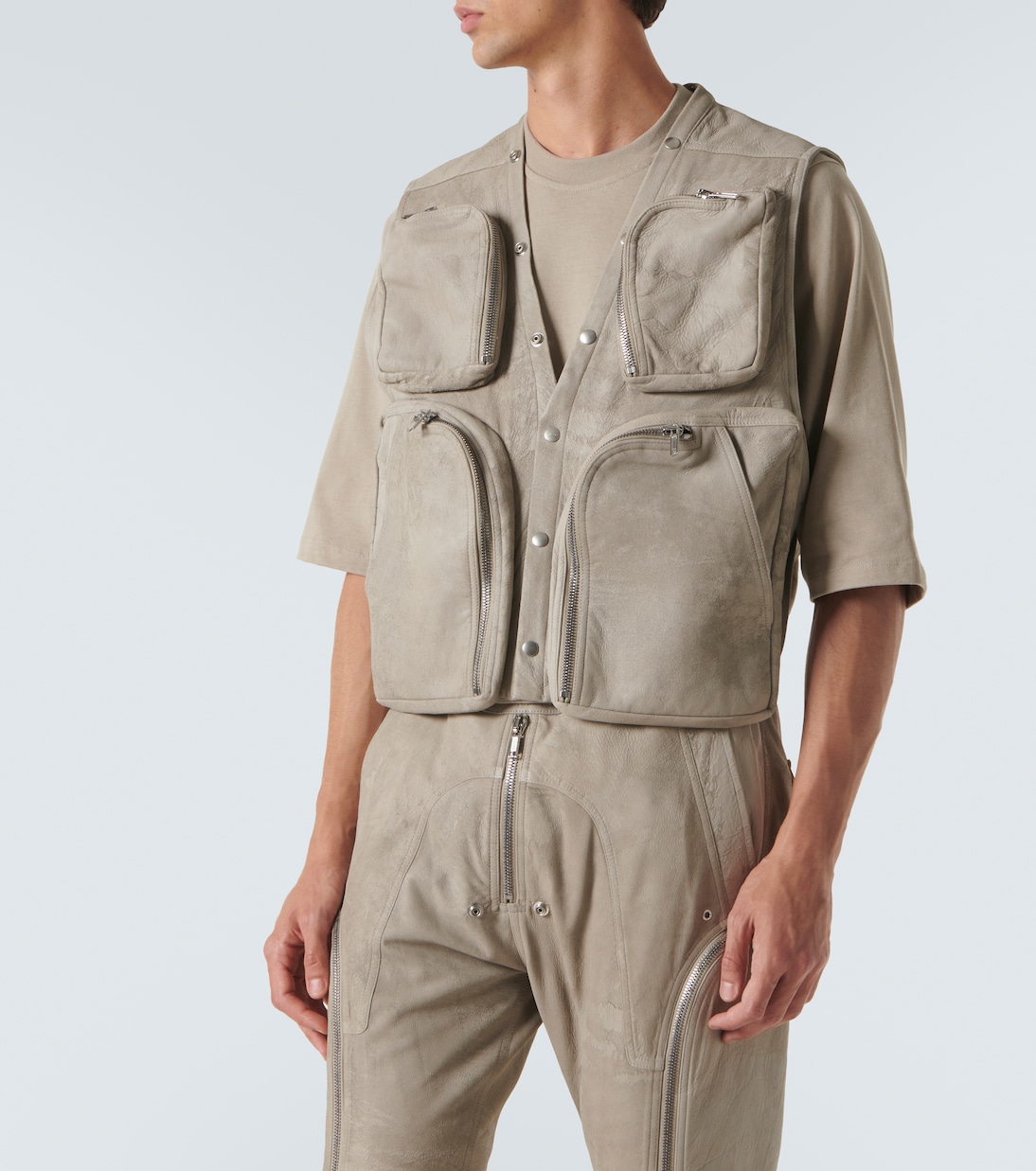 Cargo-Weste aus Leder | Rick Owens