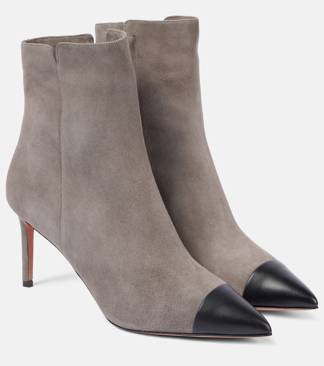 Bottines Milanese 75 en daim et cuir | Aquazzura
