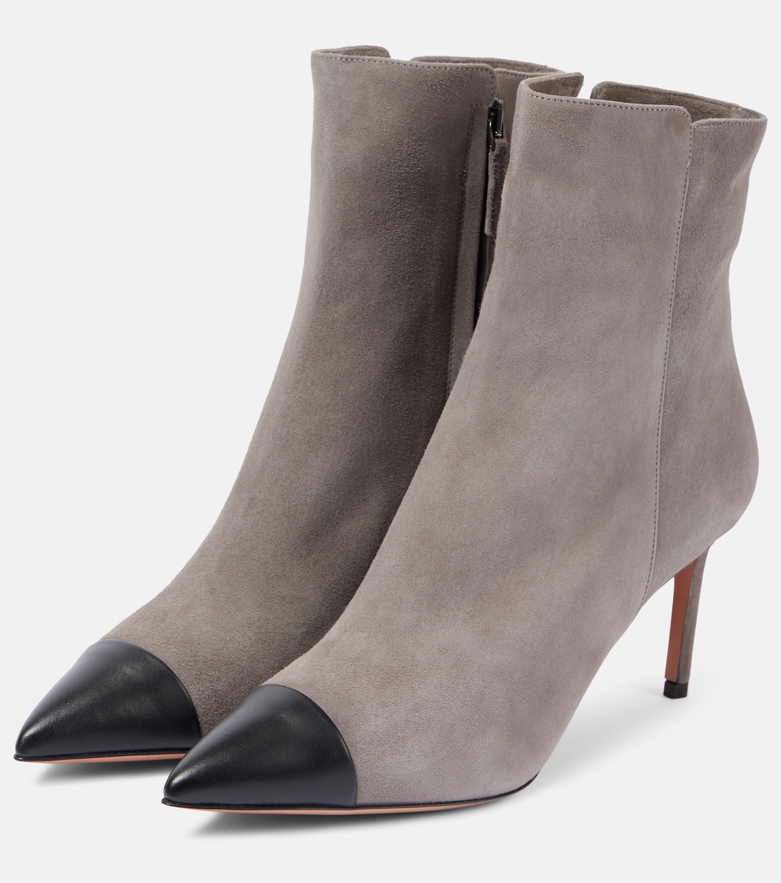 Bottines Milanese 75 en daim et cuir | Aquazzura
