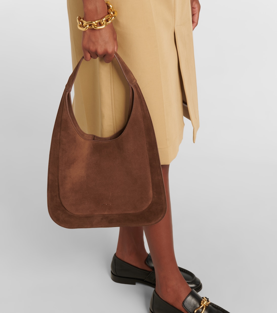 Borsa a spalla Midi in suede | Aesther Ekme