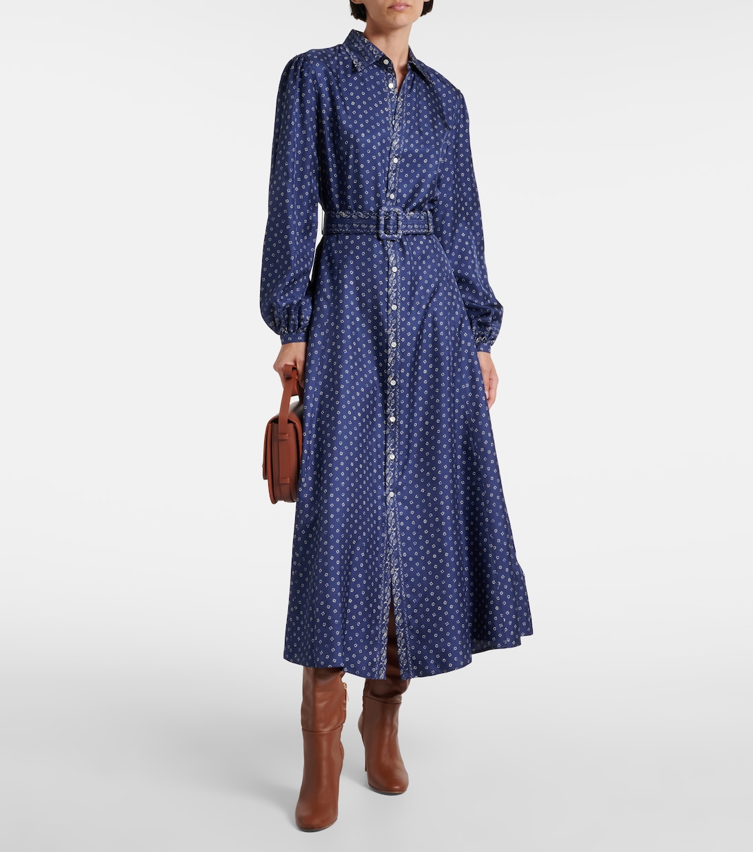 Abito midi in seta con stampa paisley | Polo Ralph Lauren