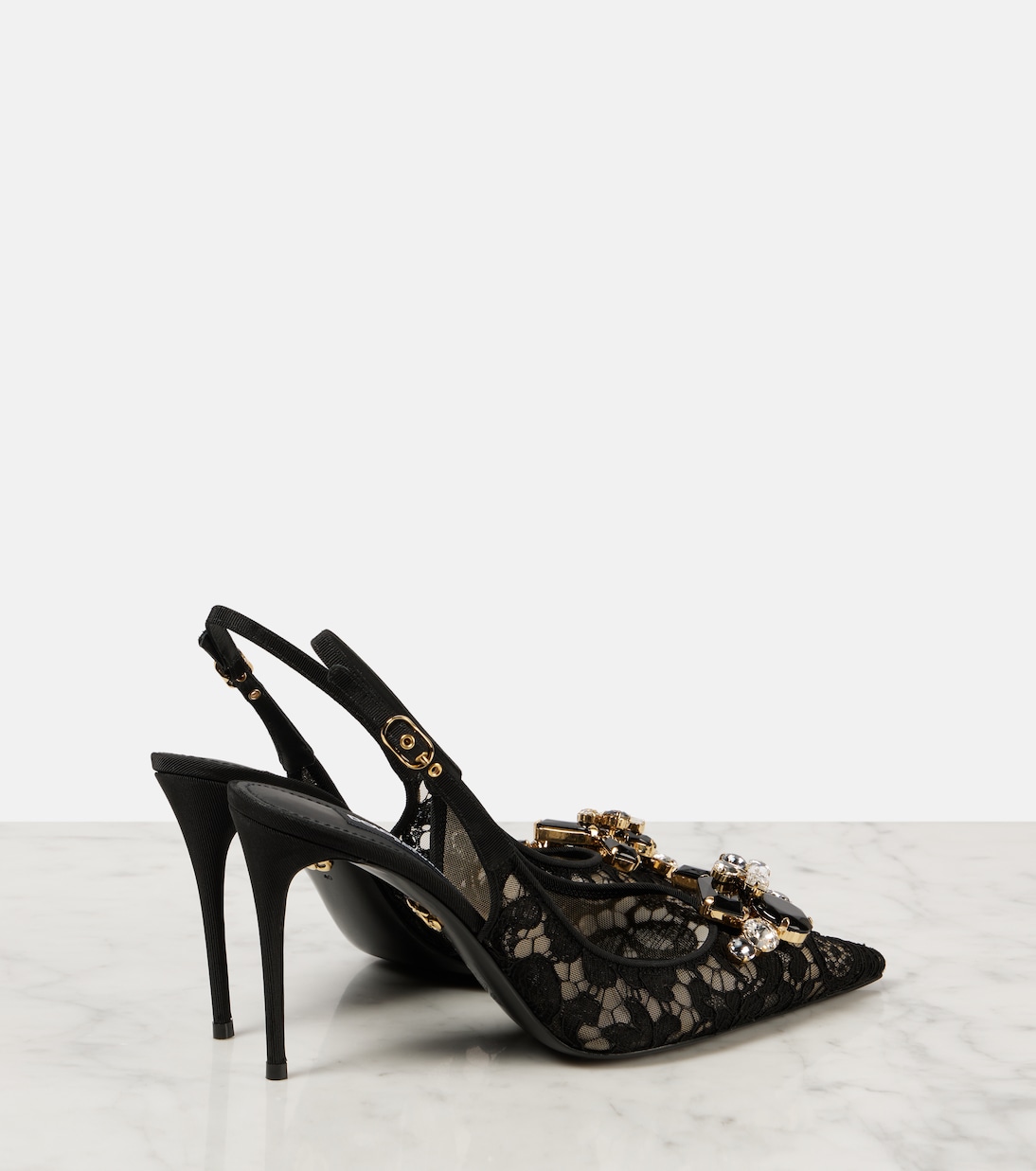 Pumps slingback Rainbow in pizzo | Dolce&Gabbana