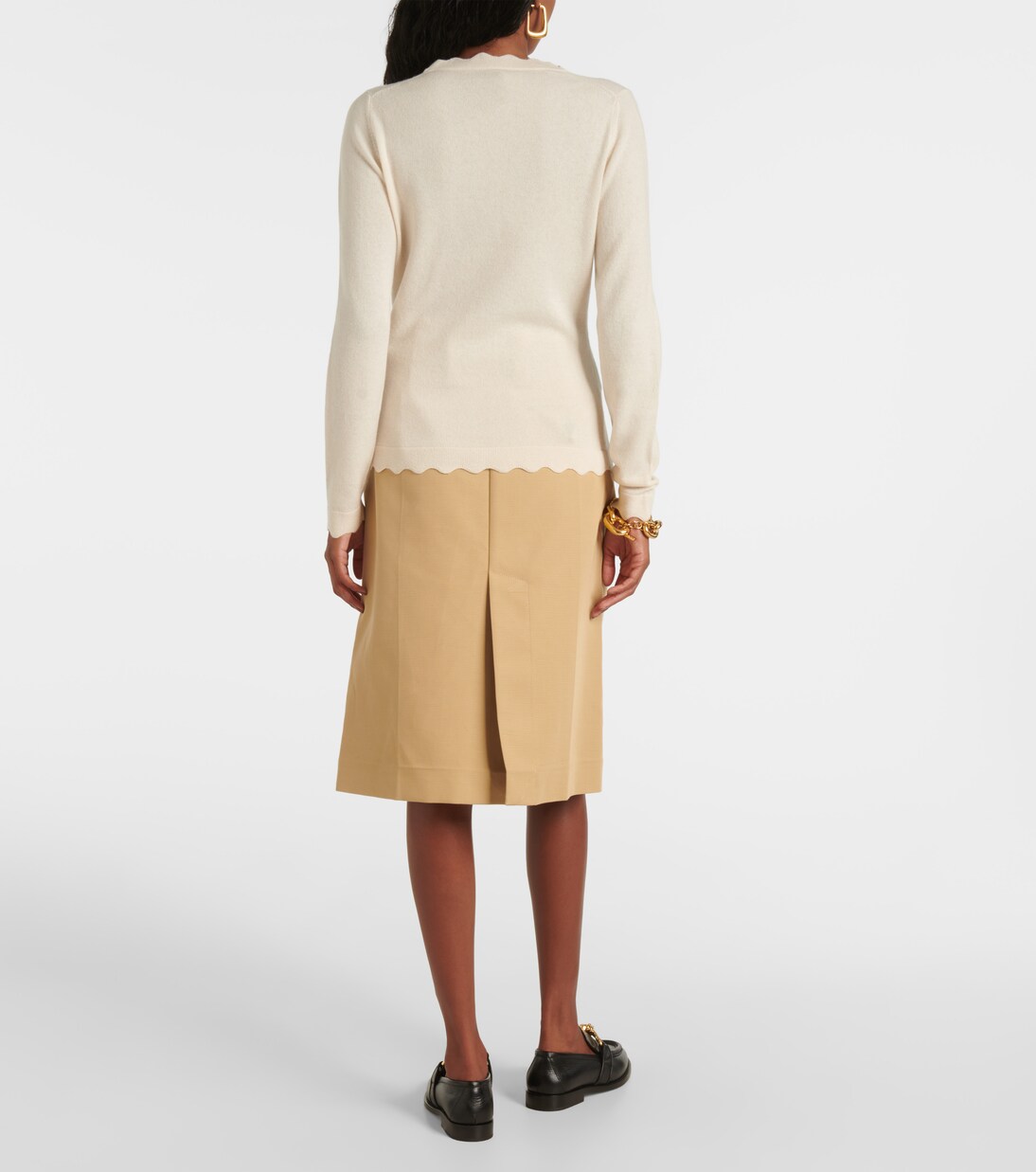 Jersey festoneado de lana y cachemir | Jardin des Orangers
