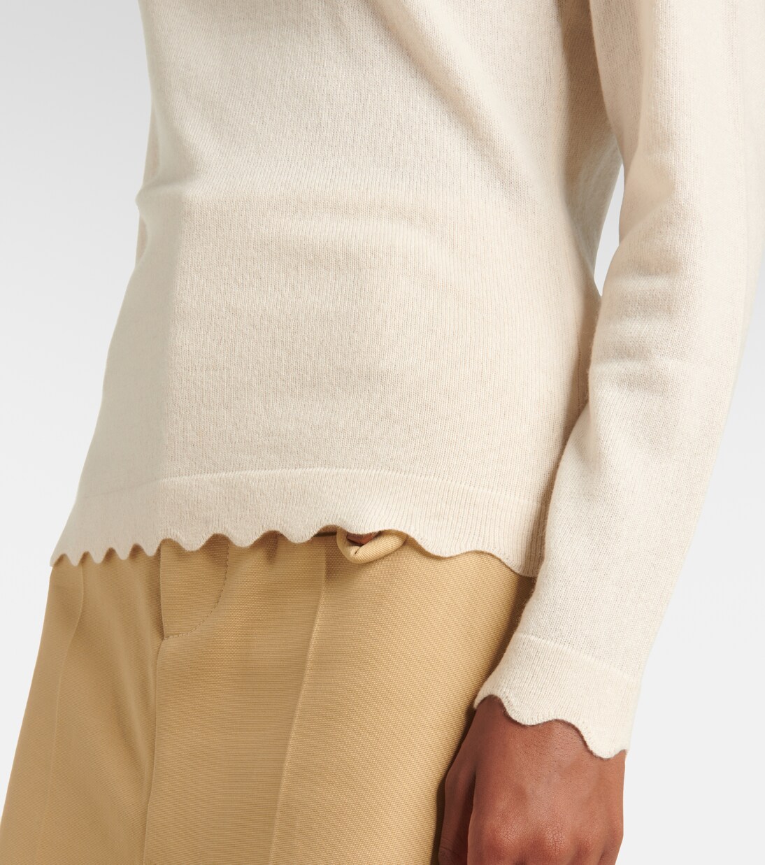 Jersey festoneado de lana y cachemir | Jardin des Orangers
