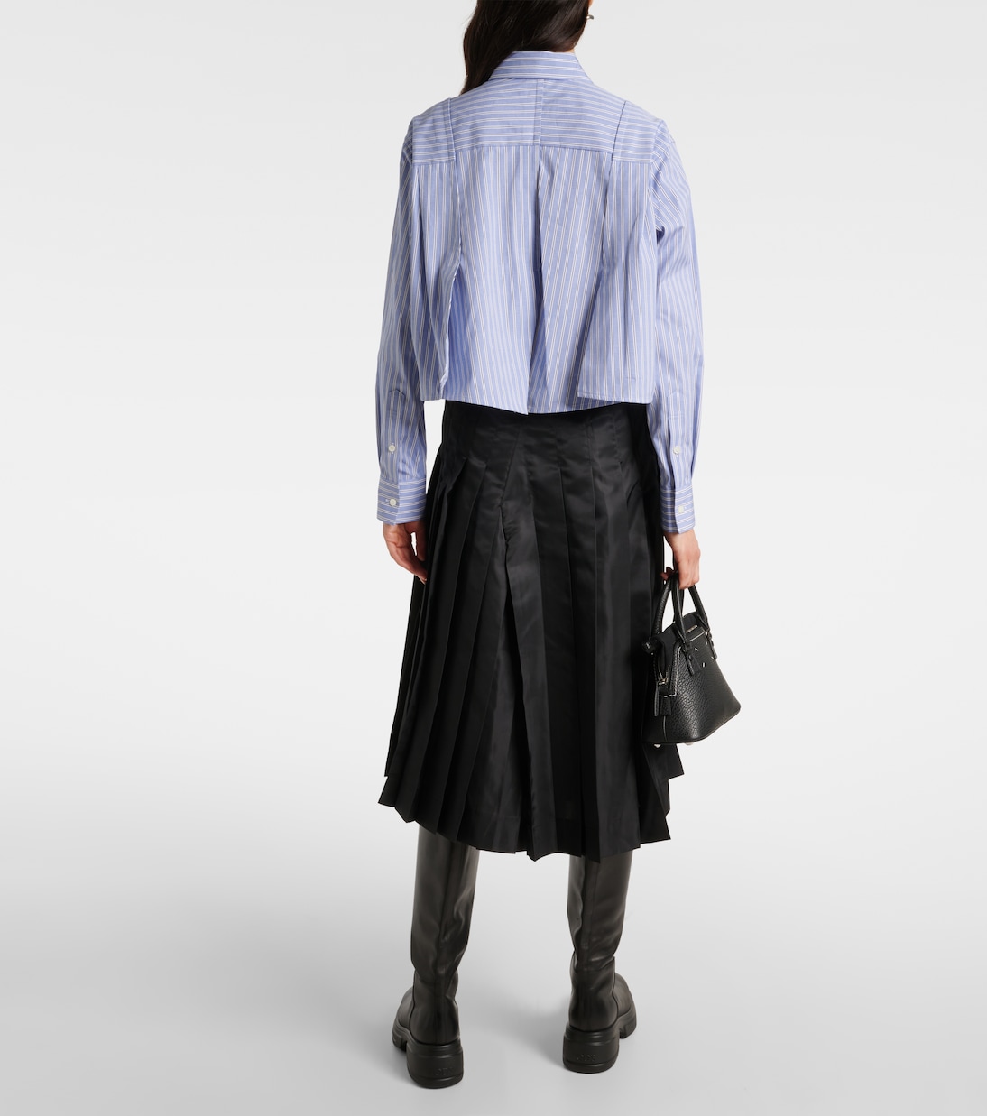 Chemise rayée en coton | Sacai