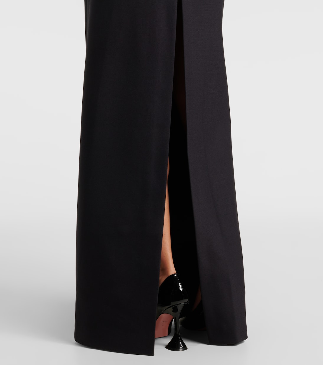 Off-Shoulder-Robe aus Samt | David Koma