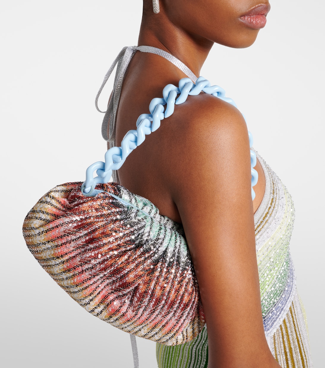 Zig Zag sequined clutch | Missoni