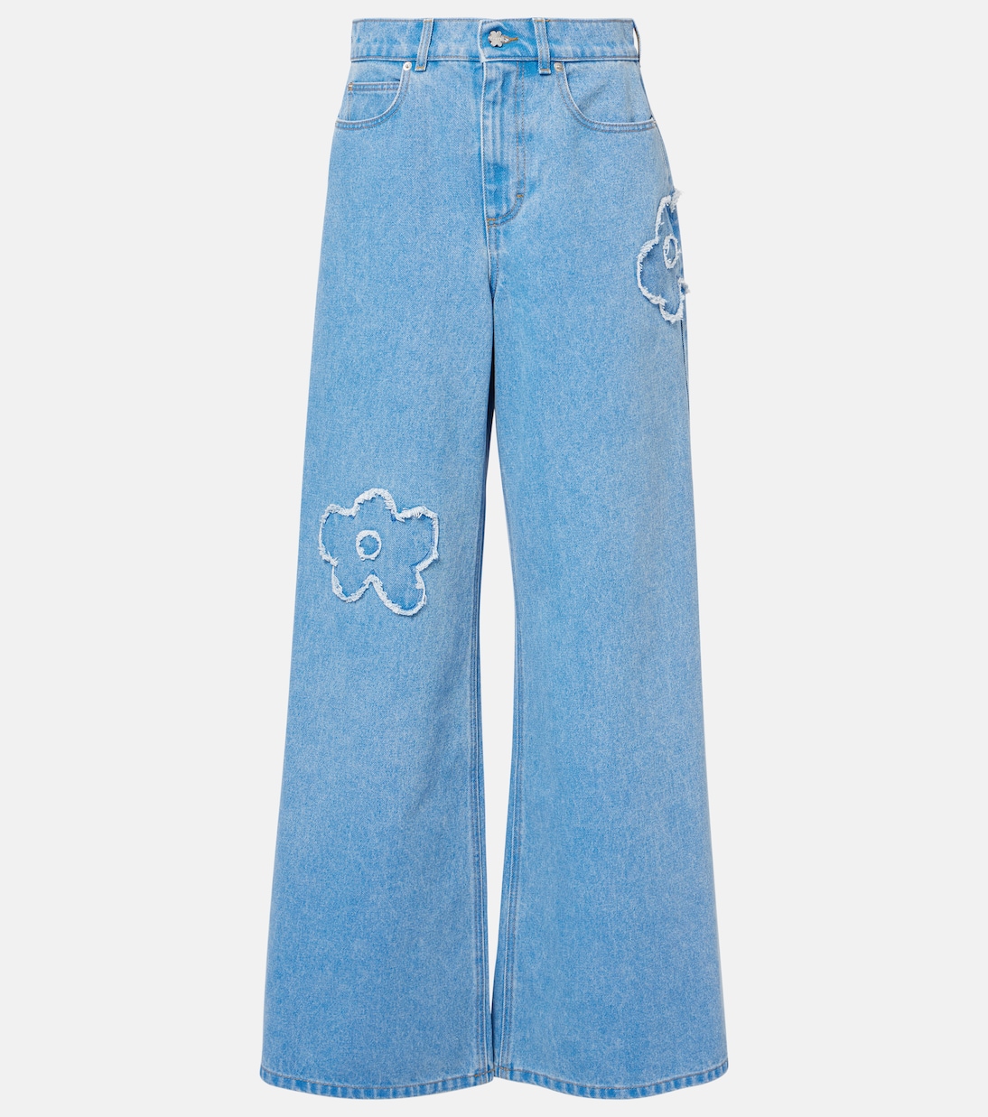 Jeans a gamba larga con ricamo | Marni