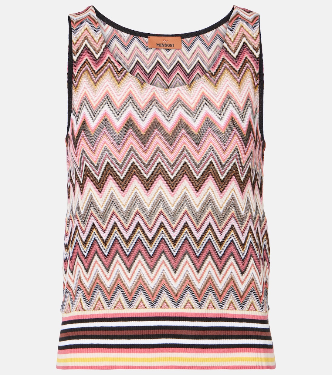 Top de mezcla de algodón en zigzag | Missoni