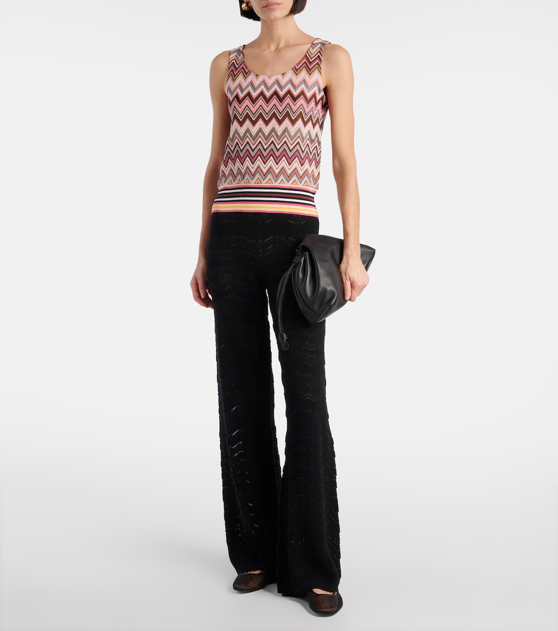 Top de mezcla de algodón en zigzag | Missoni
