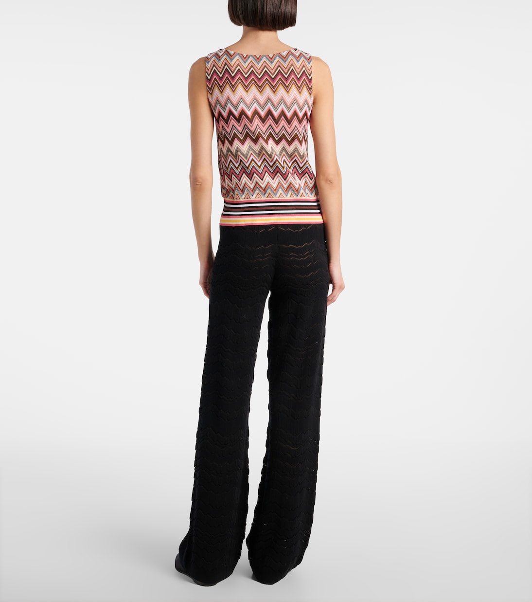 Top de mezcla de algodón en zigzag | Missoni
