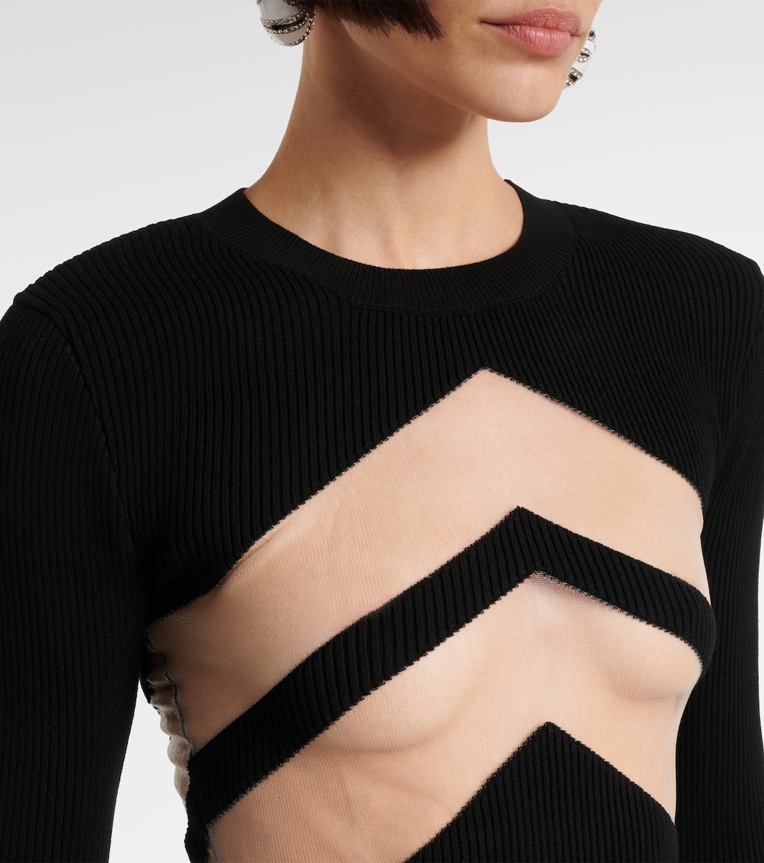 Abito midi in jersey con pannelli | Jean Paul Gaultier