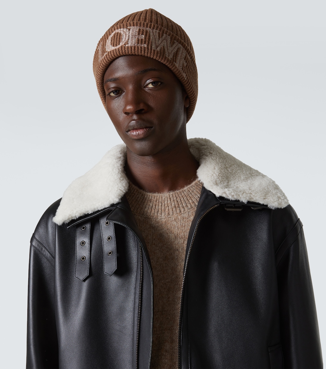 Berretto in misto lana con logo | Loewe