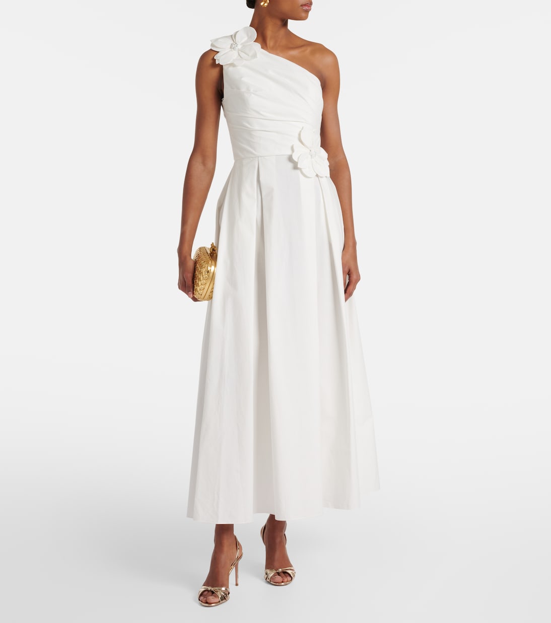 Abito midi in popeline di cotone | Elie Saab