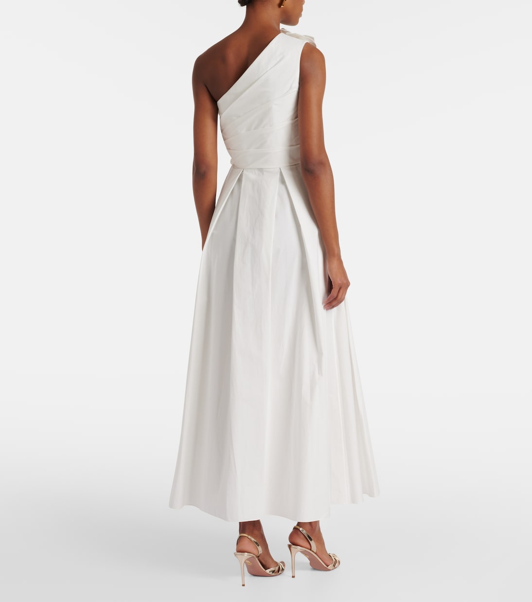 Abito midi in popeline di cotone | Elie Saab