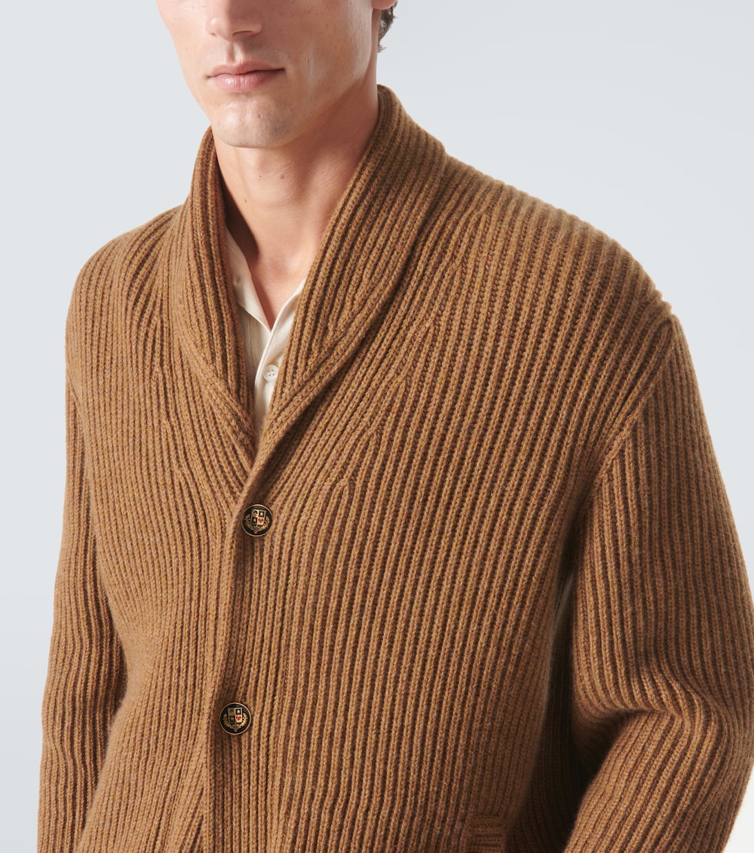 Cardigan Fobello in cashmere a coste | Loro Piana