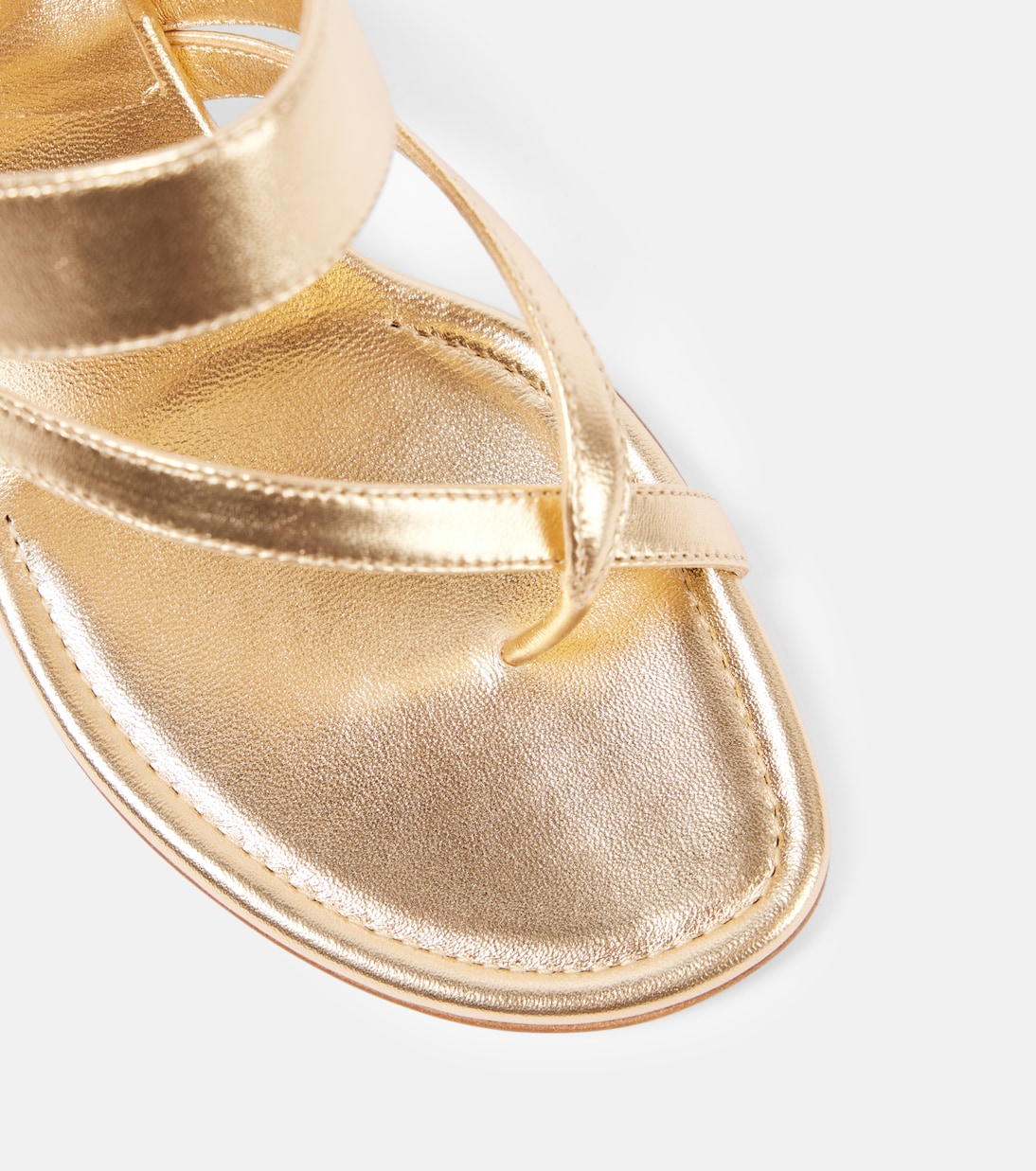 Mules Susa 50 in pelle metallizzata | Manolo Blahnik