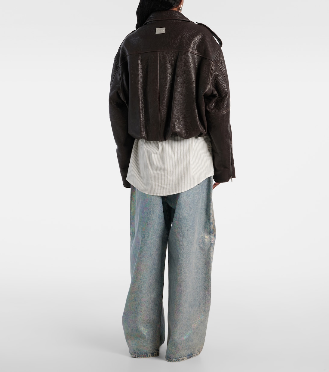 Giacca stile biker in pelle | Acne Studios