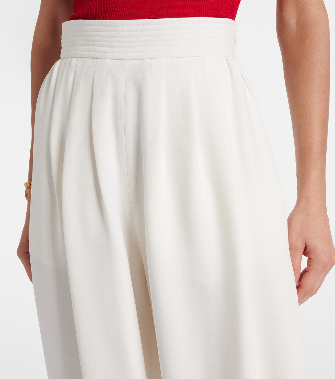Cady Couture silk wide-leg pants | Valentino