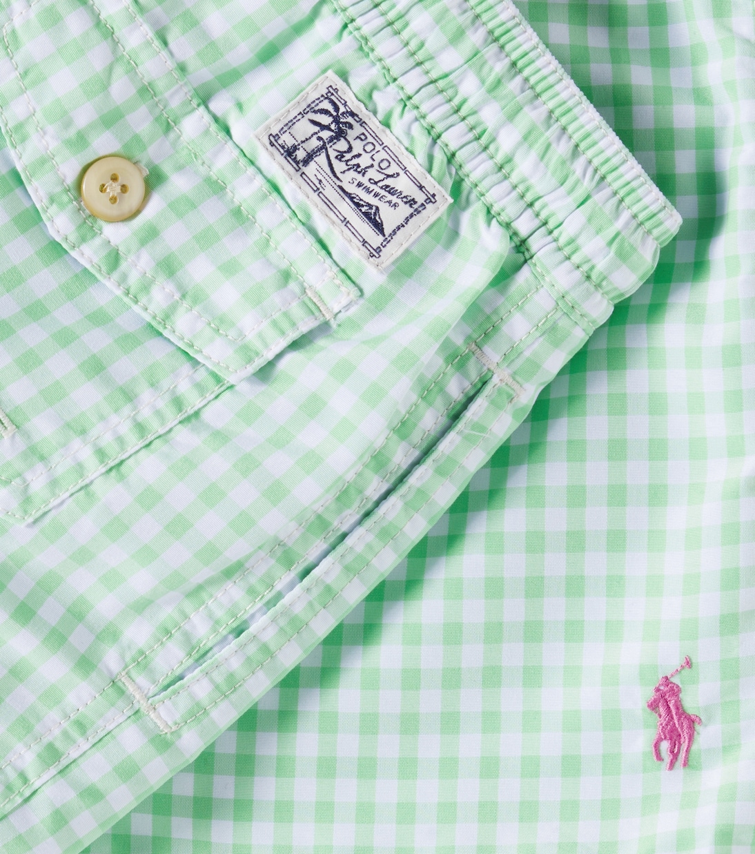 Gingham swim trunks  | Polo Ralph Lauren Kids