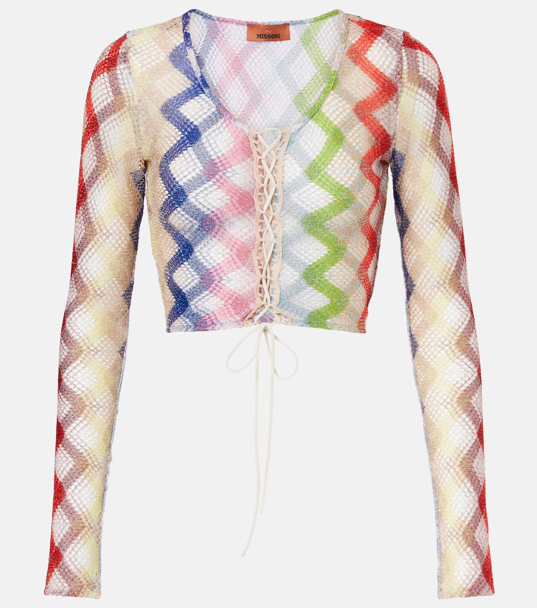 Crop top de croché con zigzag | Missoni