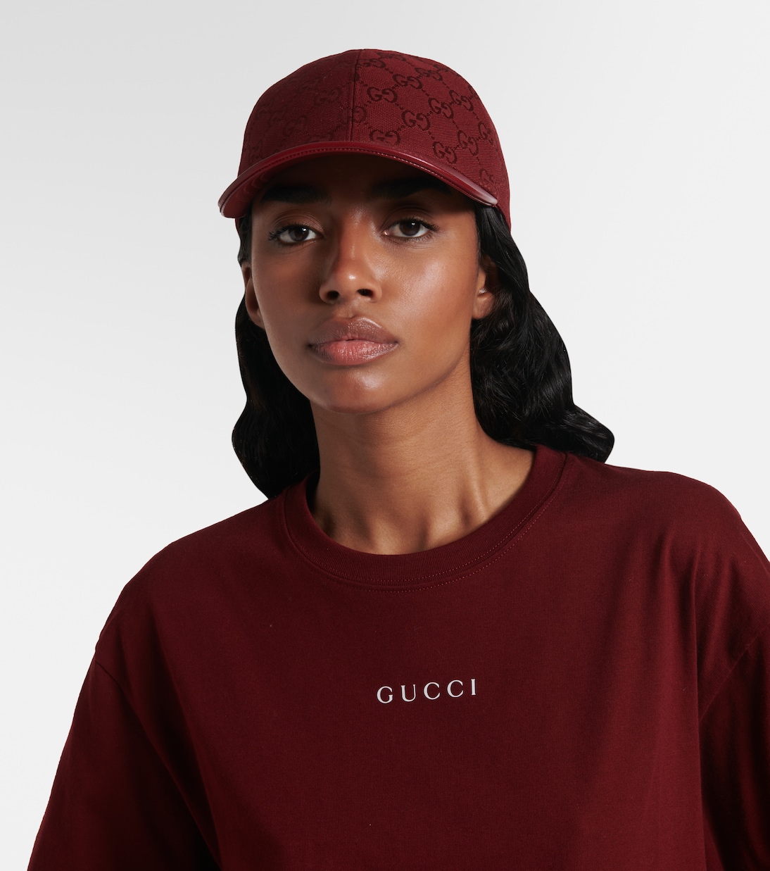 Casquette GG en cuir | Gucci