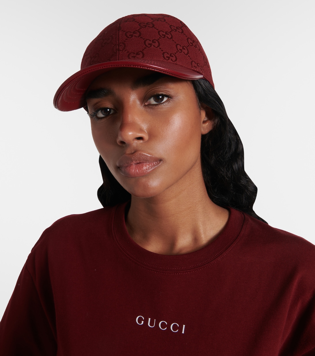 Casquette GG en cuir | Gucci