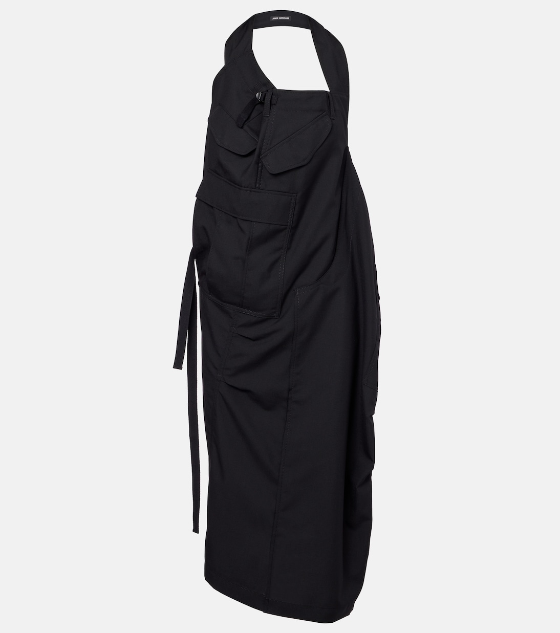 Abito midi in lana con scollo all’americana | Junya Watanabe
