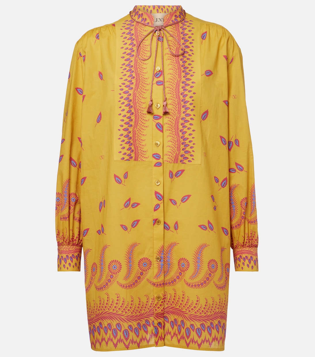 Robe chemise imprimée en coton | Valentino