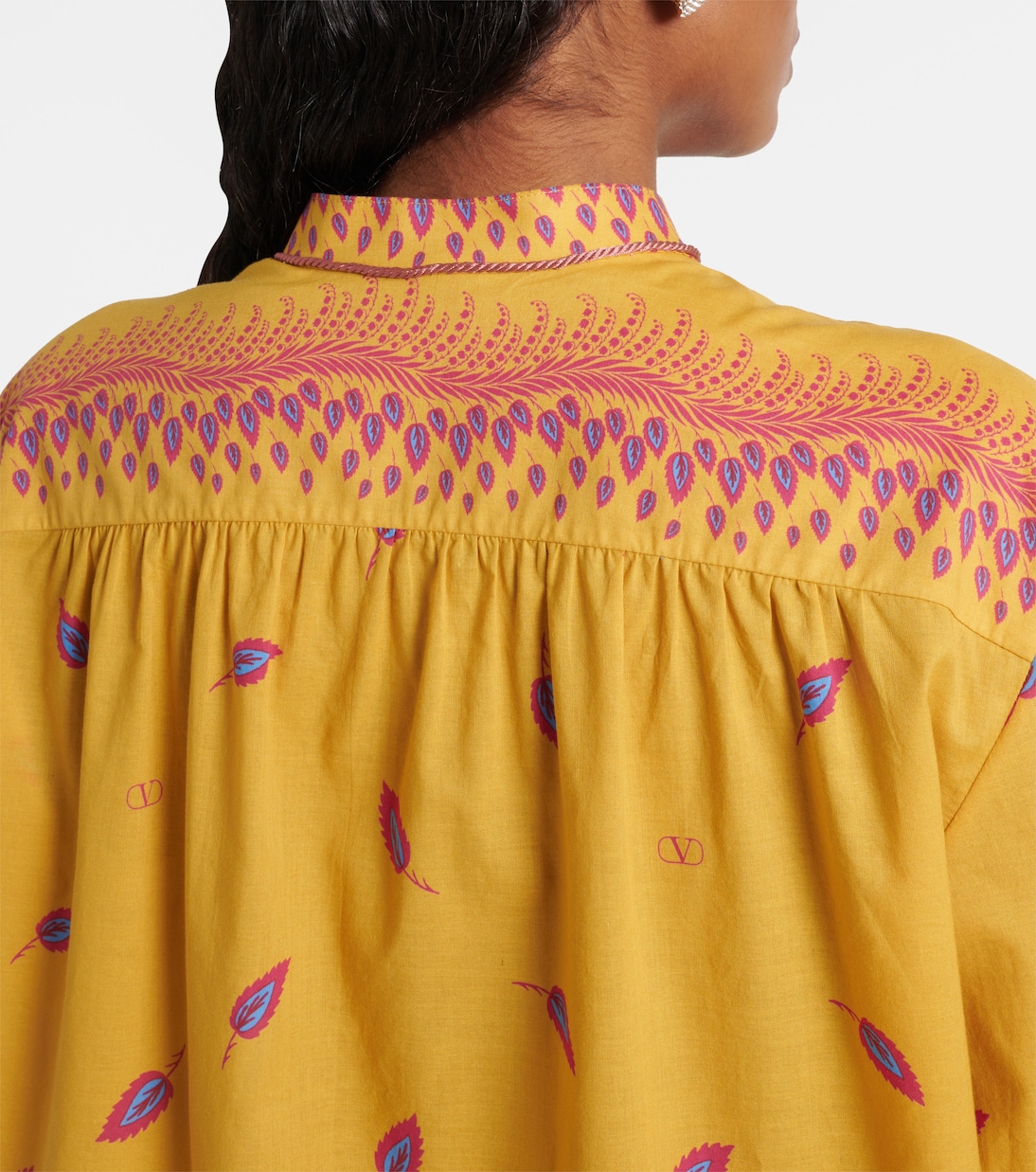 Robe chemise imprimée en coton | Valentino