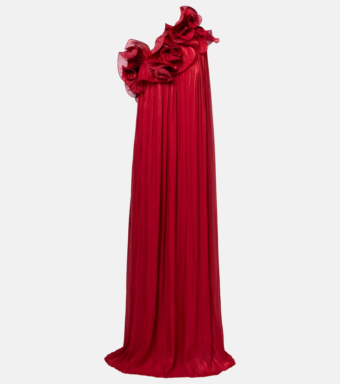 Vestido de fiesta Charmain de georgette lamé | Costarellos