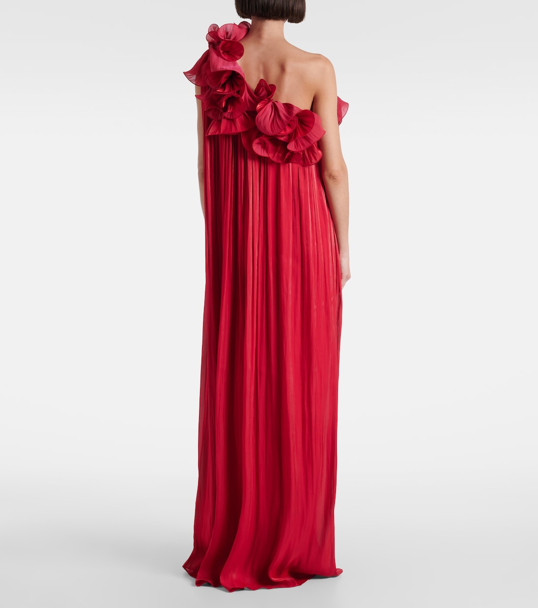 Vestido de fiesta Charmain de georgette lamé | Costarellos