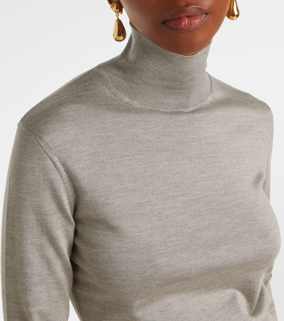 Rollkragenpullover aus einem Seidengemisch | Ralph Lauren Collection