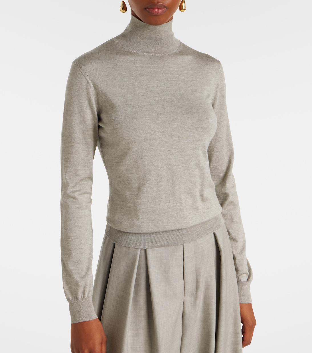 Rollkragenpullover aus einem Seidengemisch | Ralph Lauren Collection