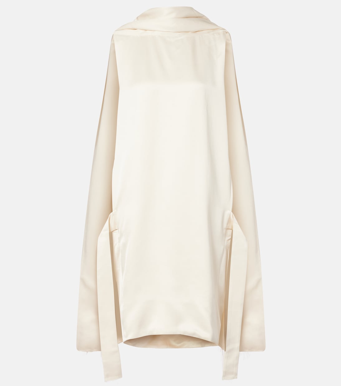 Cocoon deconstructed satin minidress | Toteme