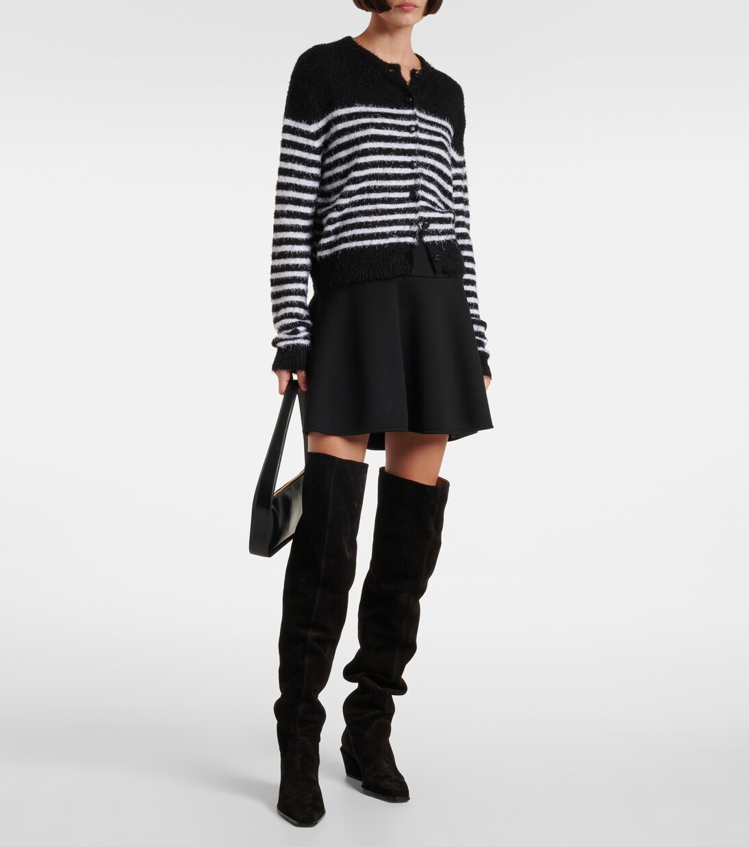 Bettina over-the-knee suede boots | Paris Texas