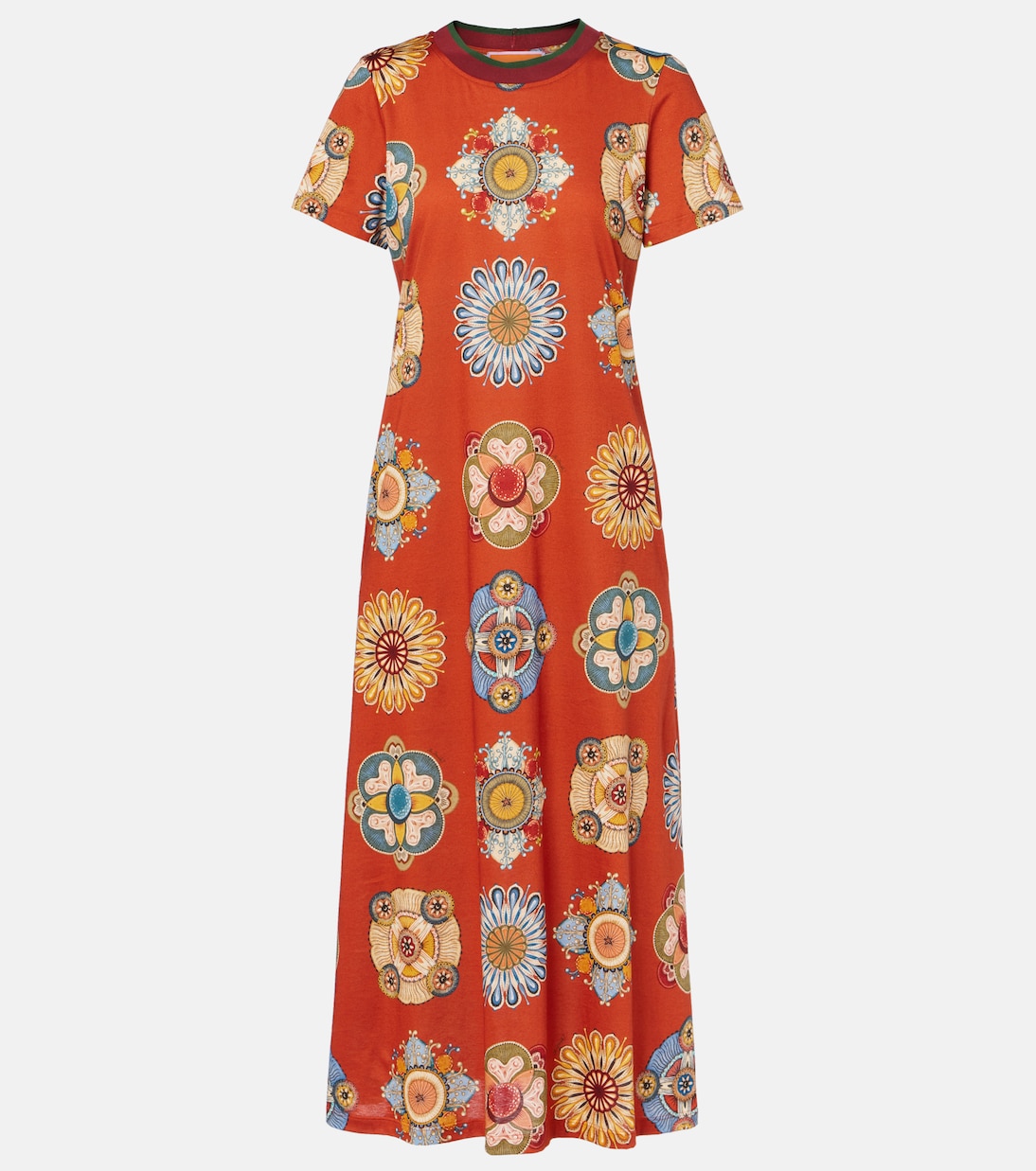 Sporty Swing cotton jersey midi dress | La DoubleJ