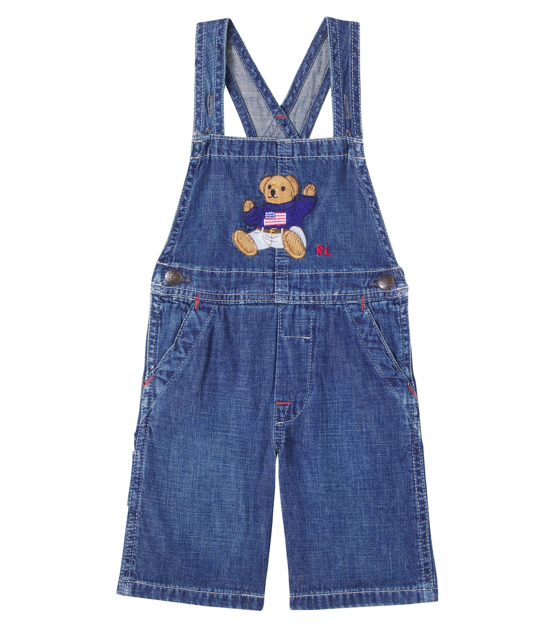 Polo Bear denim overalls | Polo Ralph Lauren Kids
