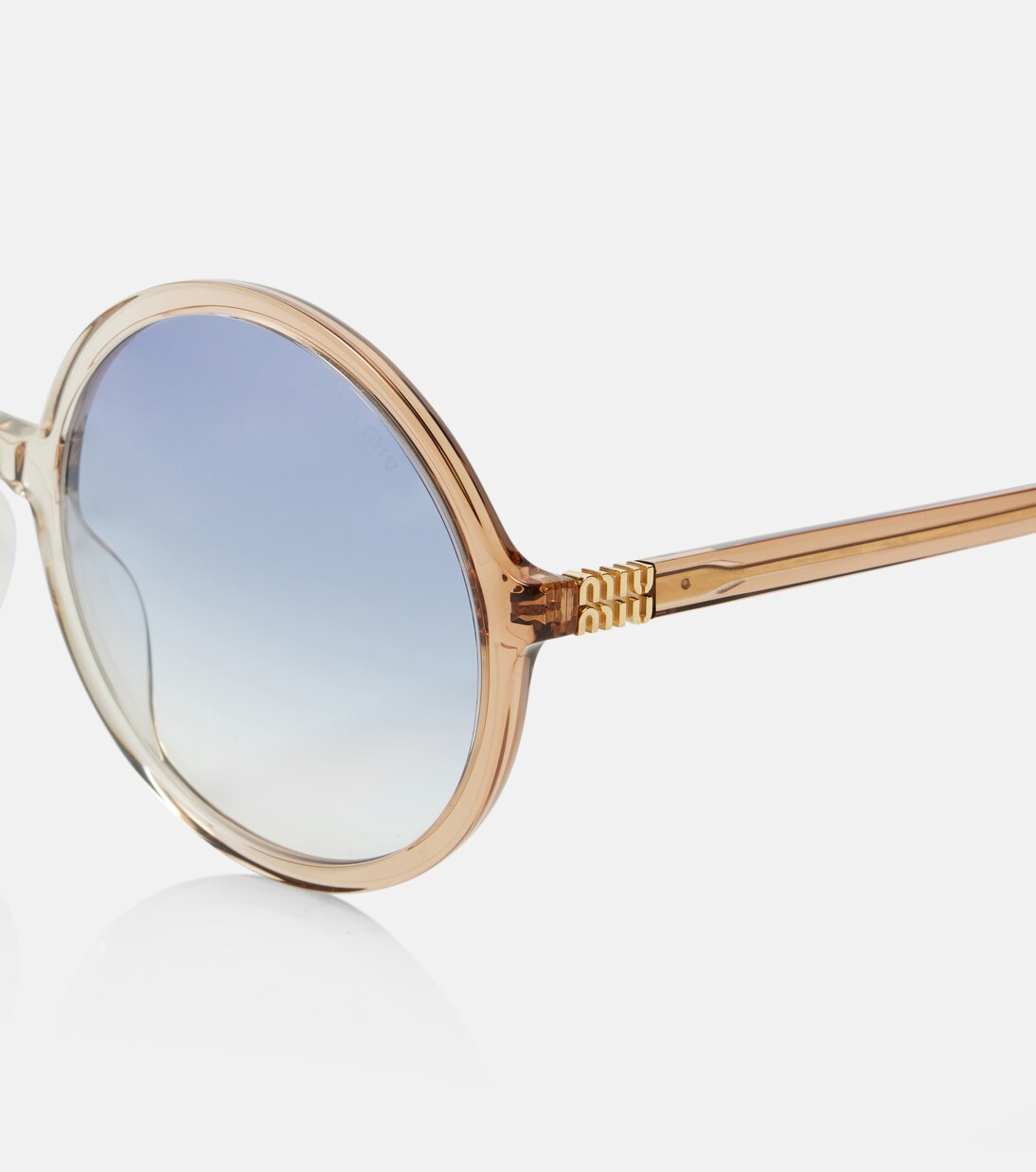 Logo round sunglasses | Miu Miu