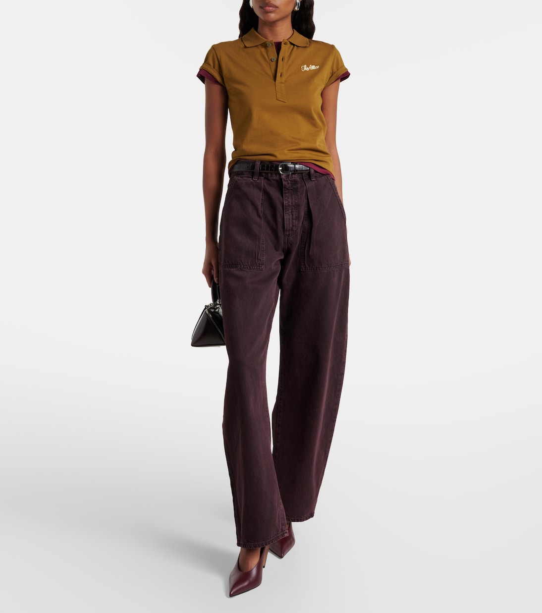 Sefton high-rise barrel-leg jeans | Agolde