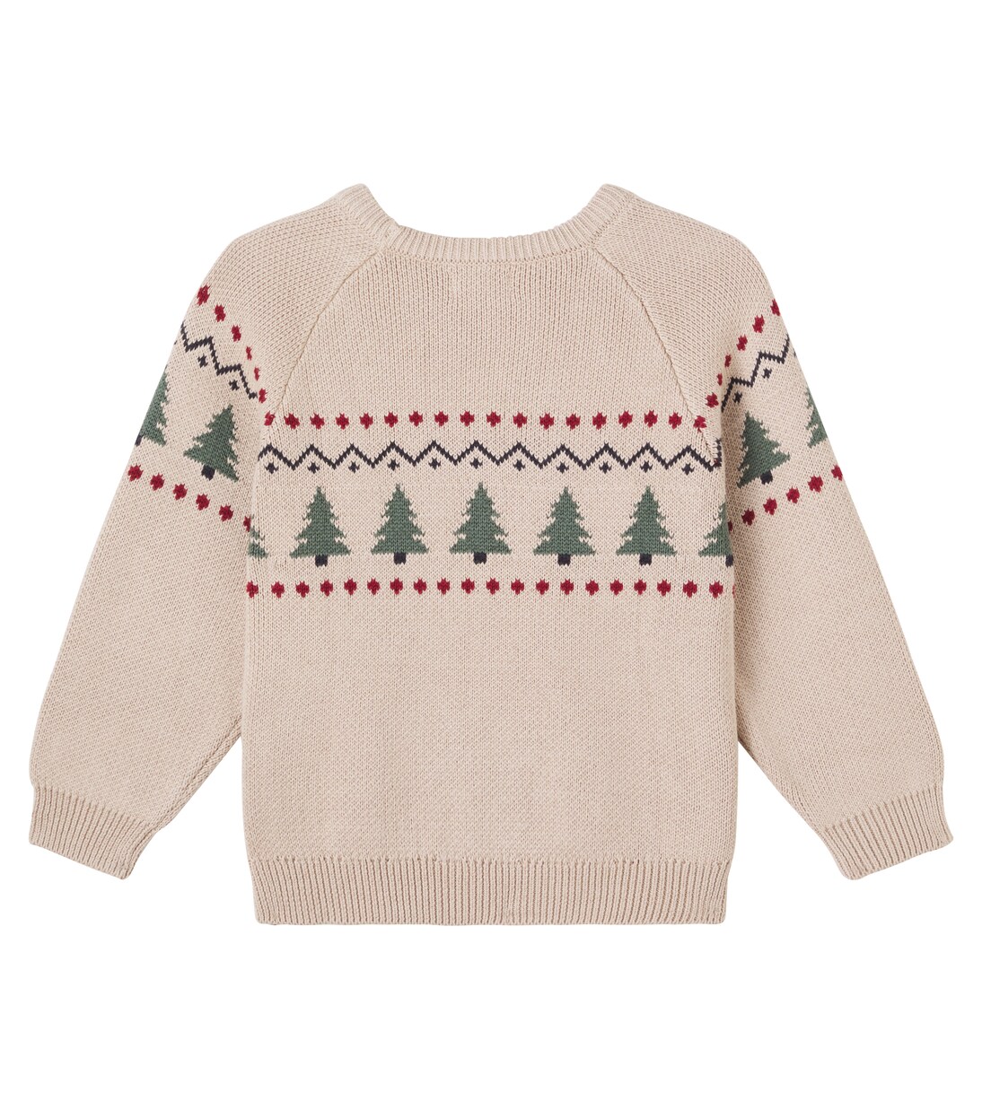 Balou jacquard cotton sweater | Wheat