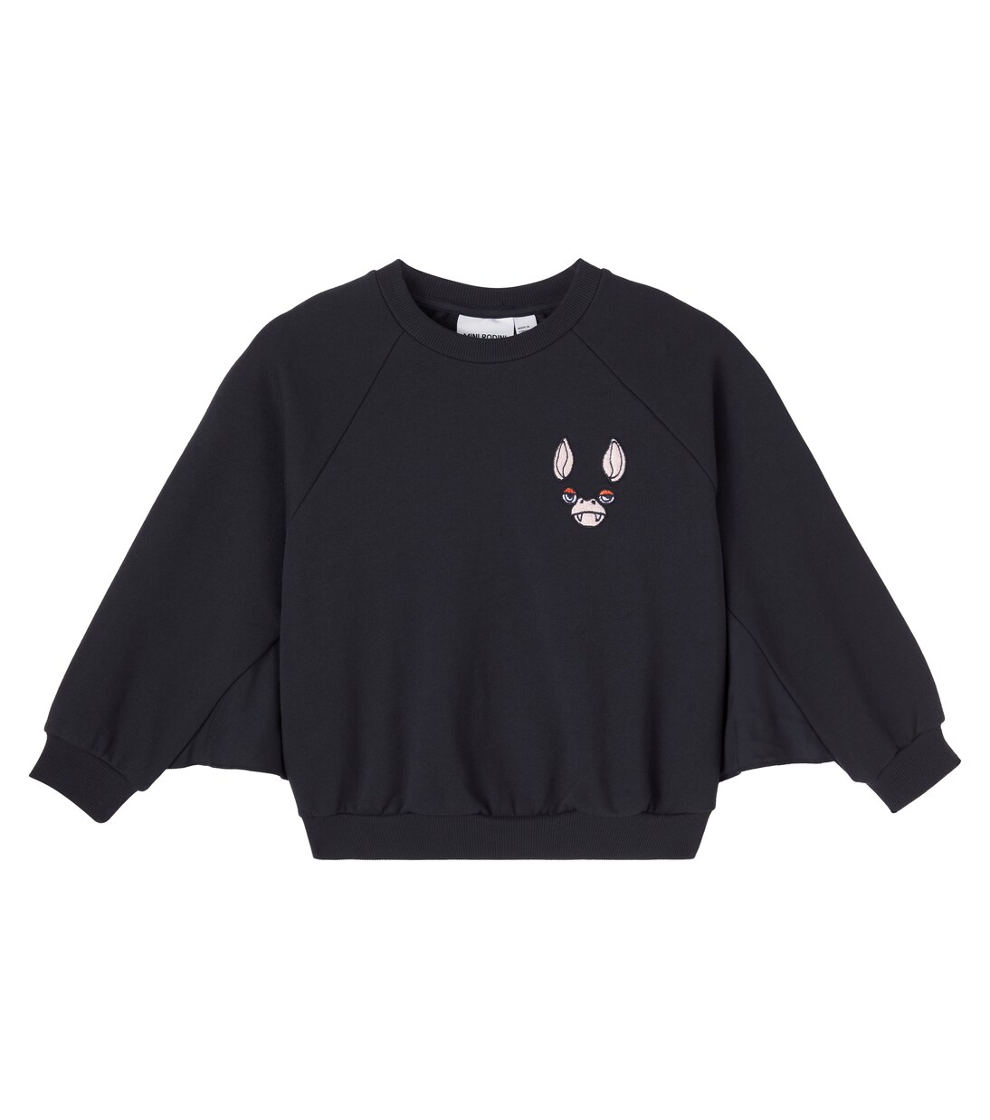 Embroidered cotton jersey sweatshirt  | Mini Rodini