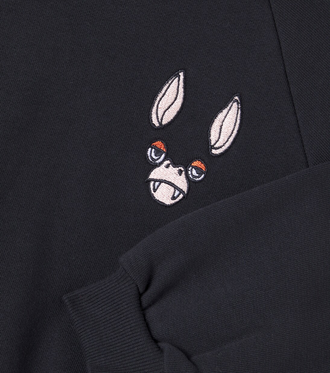 Embroidered cotton jersey sweatshirt  | Mini Rodini