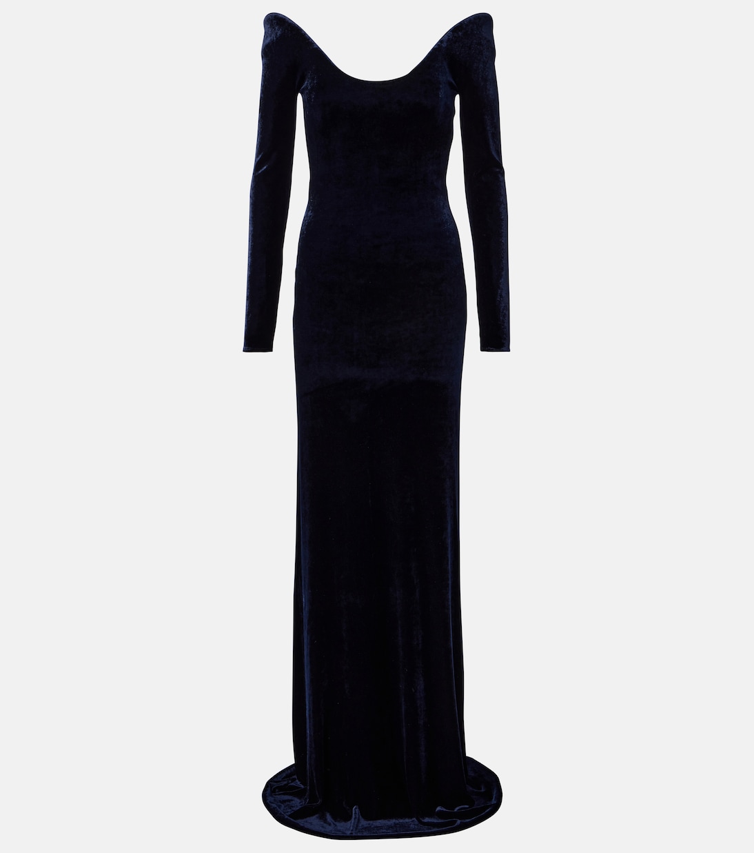 Off-shoulder velvet gown | Alaïa