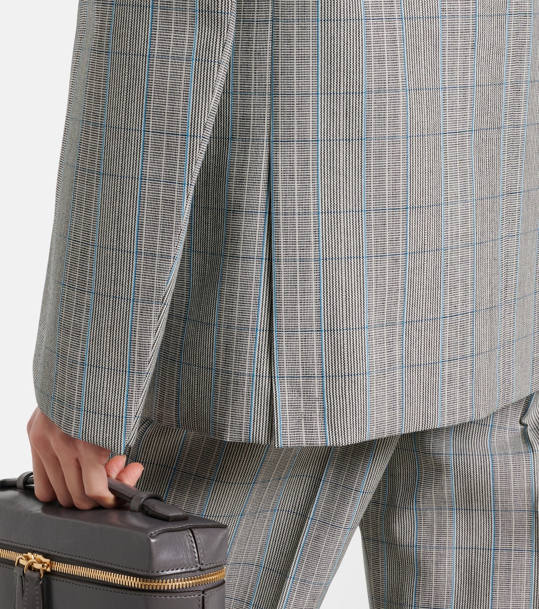 Blazer de lana virgen a cuadros | Victoria Beckham