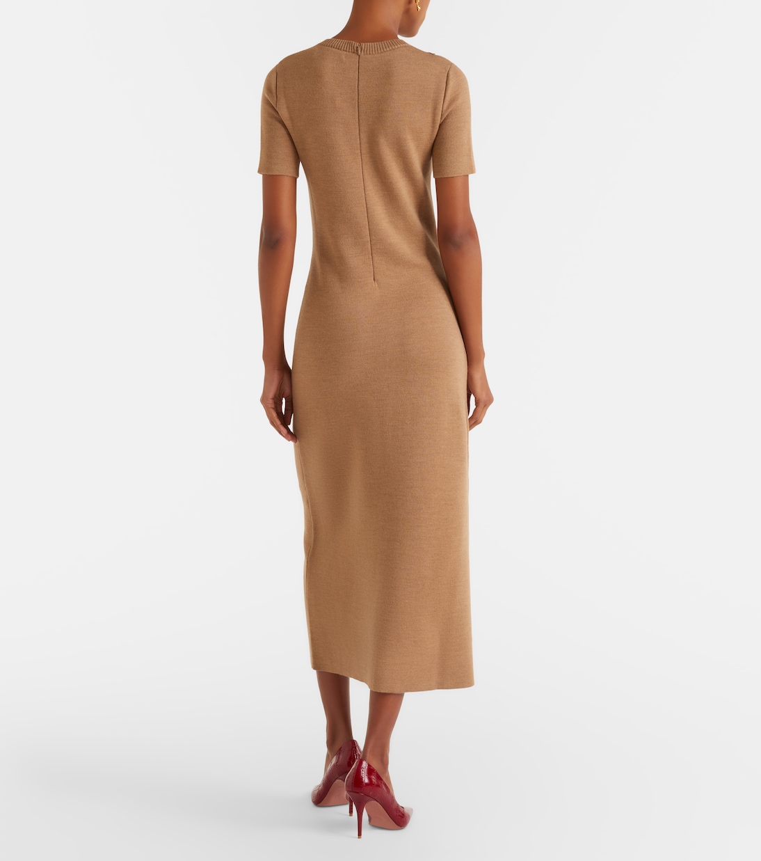 Midikleid Foxgloves aus einem Wollgemisch | Oscar de la Renta